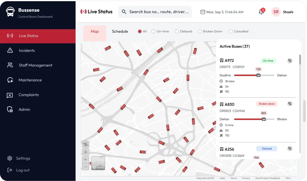 Live Status View